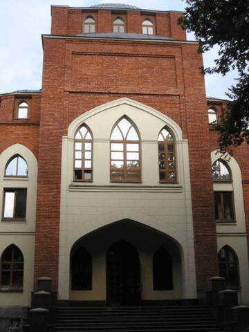 Rekonstruktion, Choralsynagoge in Charkiw.