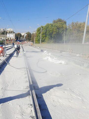 Waterproofing of the bridge deck, Balashivsky Bridge.