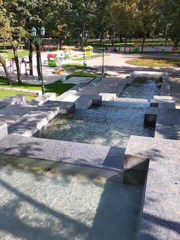 Waterproofing of the cascade of pools in the Park of Culture and Rest named after Kwitka-Osnovianenko